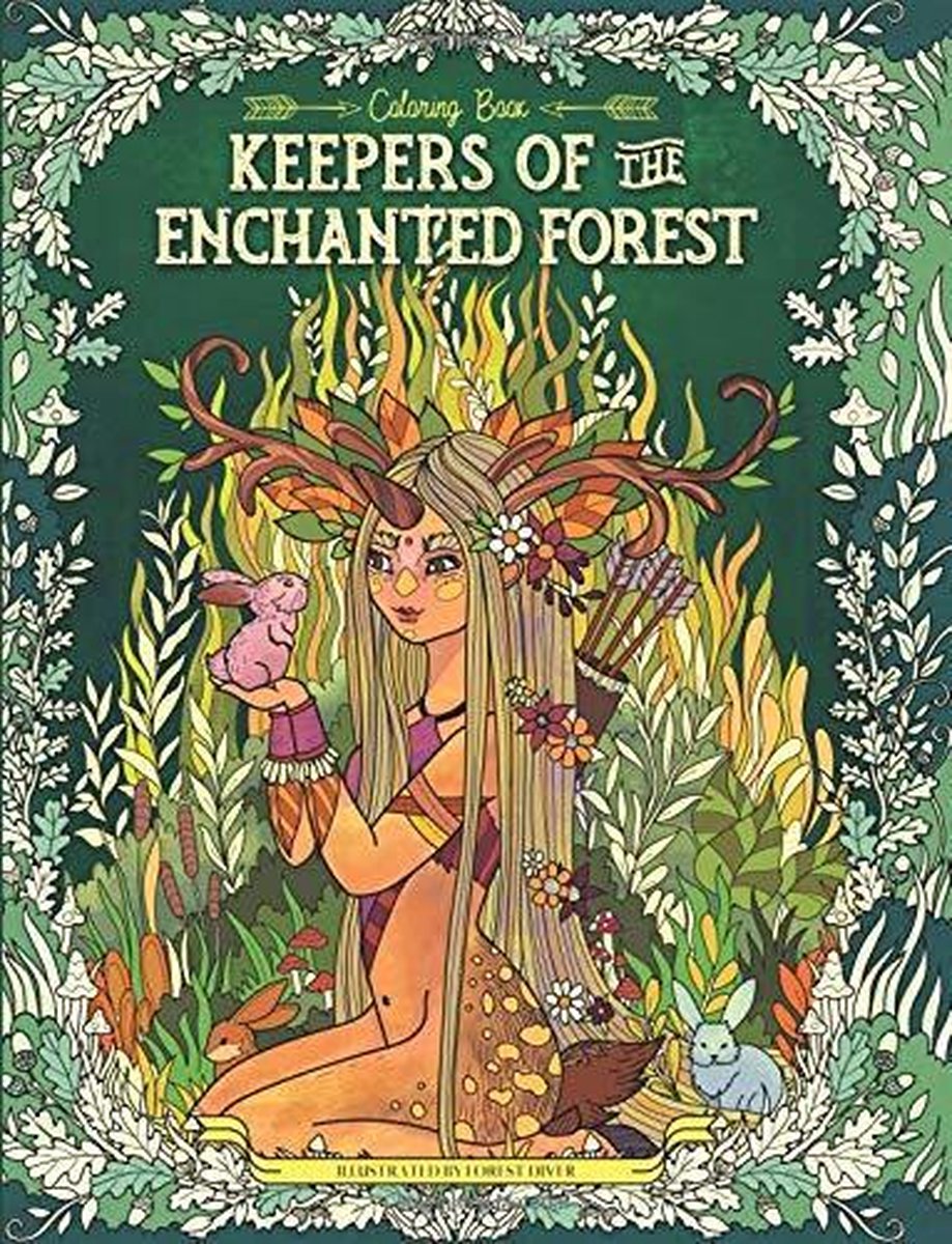 Keepers of the Enchanted Forest Coloring Book Julia Rivers