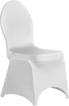 Cover Up Stoelhoes Stretch - Model Stackchair - Wit