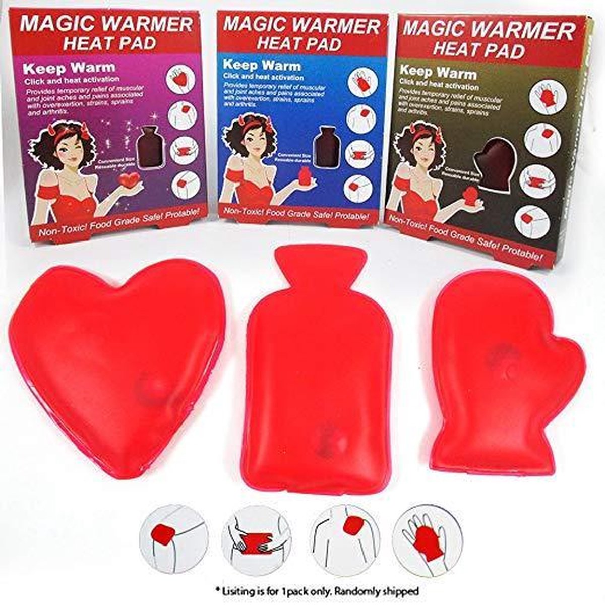 2 X Magic Warmer Heat Pad