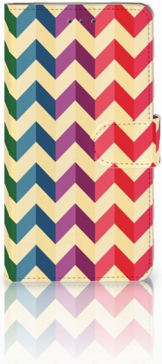 Samsung Galaxy J7 2016 Telefoon Hoesje Zigzag Multi Color