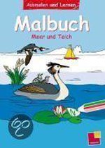 Ausmalen & Lernen. Malbuch Meer und Teich