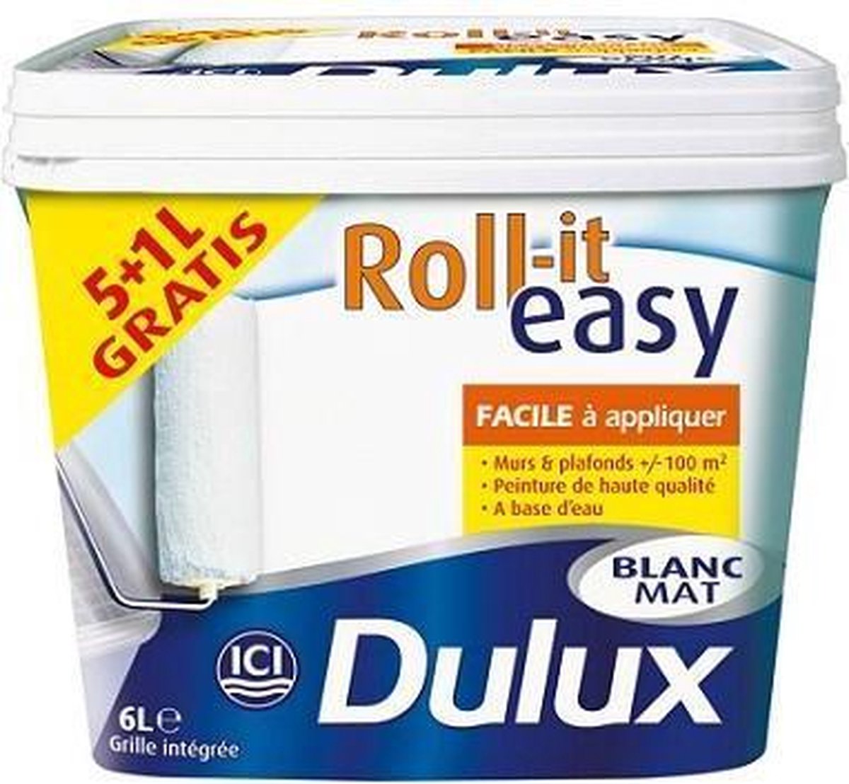 Dulux Roll-It Easy - Wit - 6L