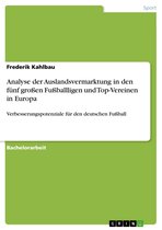 Analyse der Auslandsvermarktung in den fünf großen Fußballligen und Top-Vereinen in Europa