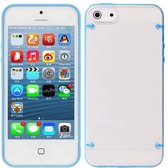 twee kleur transparent tpu pc hard case iphone 5c