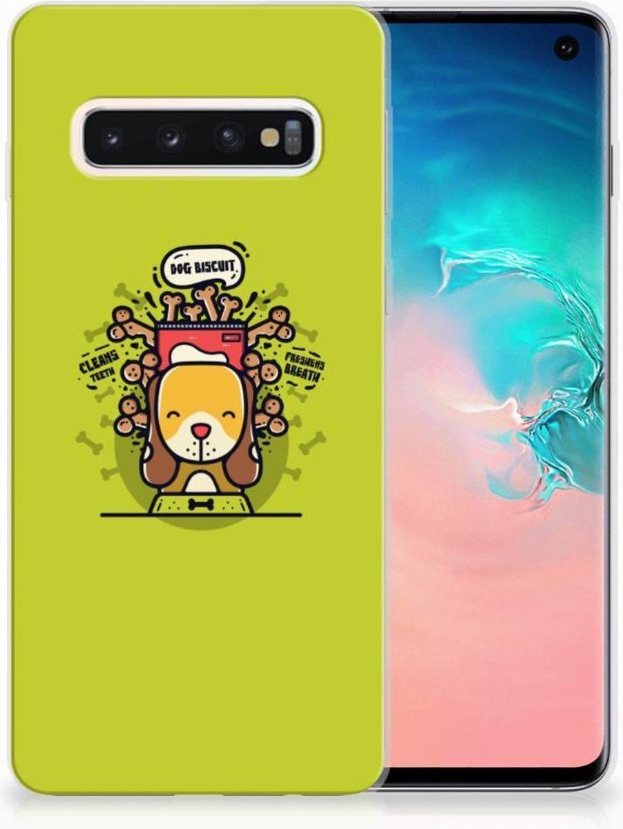 Samsung Galaxy S10 Telefoonhoesje met Naam Doggy Biscuit