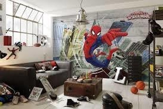 Negende code Universiteit Marvel Behang Spider-Man Concrete fotobehang | bol.com