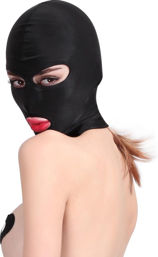 Banoch - Mask/3 hole Black - Spandex Masker - BDSM - Zwart | bol