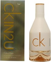 MULTI BUNDEL 3 stuks Calvin Klein Ck In2u Women Eau De Toilette Spray 100ml