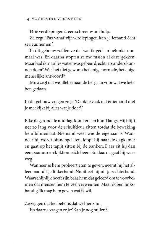 Vogels die vlees eten