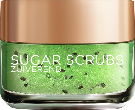 L'Oréal Paris Sugar Scrub Kiwi Gezichtsscrub - Zuiverend en Verzorgend