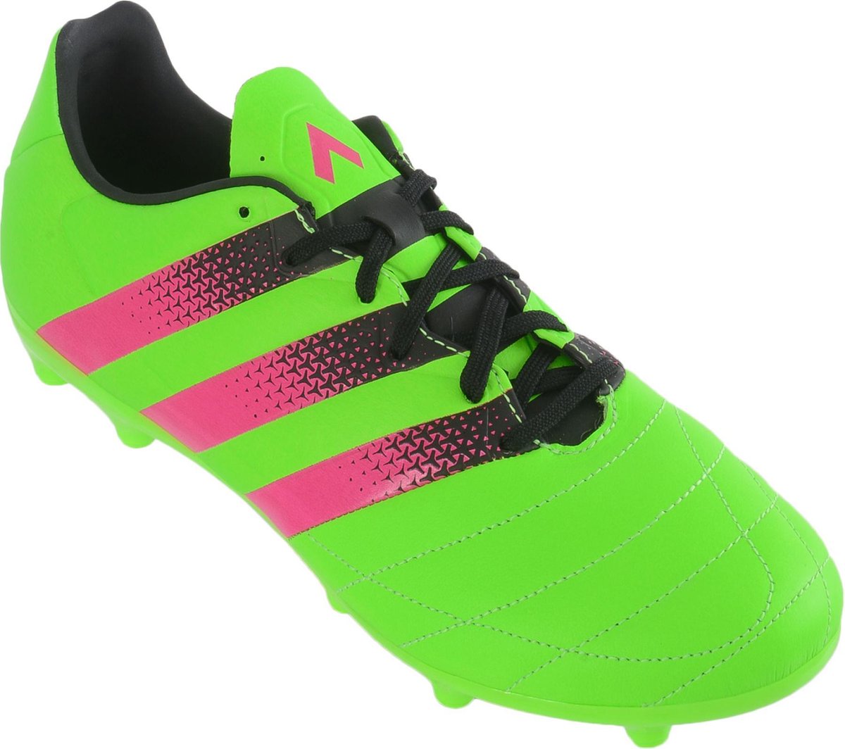 adidas ACE 16.3 FG/AG Voetbalschoenen - Maat 44 - Mannen - groen/roze/zwart  | bol.com
