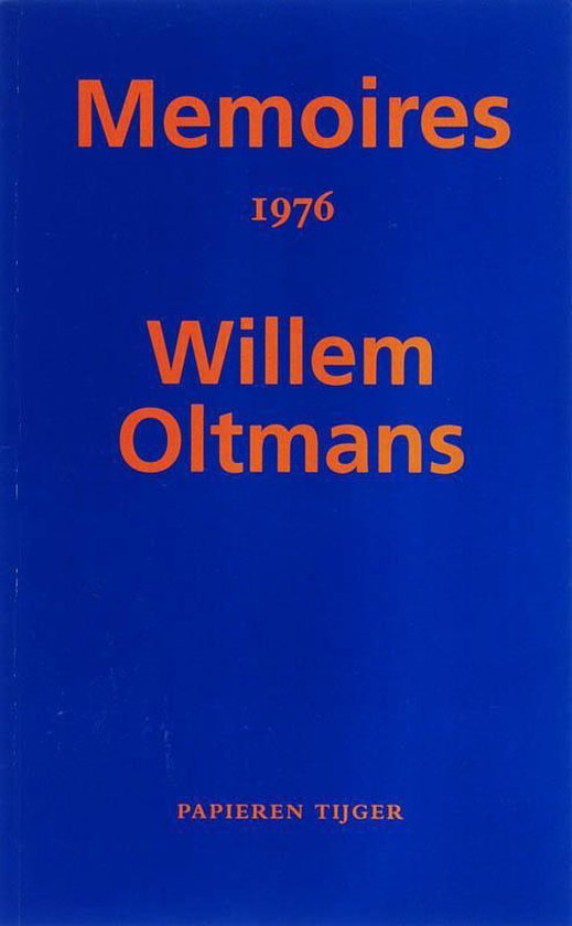 Cover van het boek 'Memoires' van Willem Oltmans
