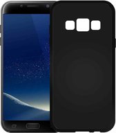Mat Zwart TPU Siliconen hoesje voor Samsung Galaxy A3 2017