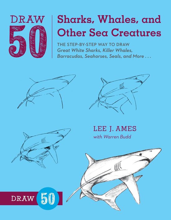 Draw 50 Sharks Whales & Other Sea Creatu