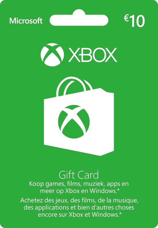 Verbinding opener krater Microsoft Xbox Live 10 Euro Giftcard Kaart - Xbox 360 + Xbox One | bol.com