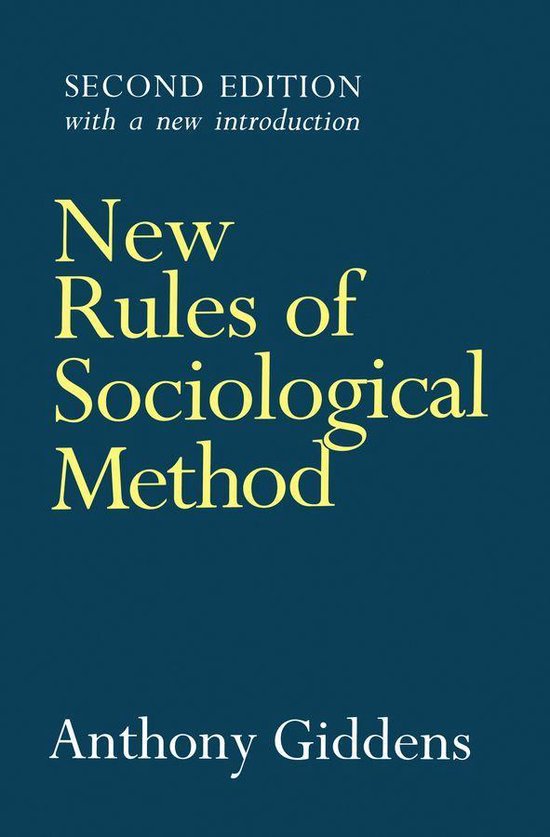New Rules of Sociological Method - cover
