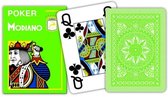 Modiano poker speelkaarten lichtgroen 4 index