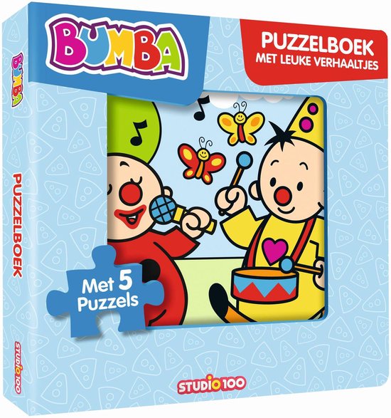 Bumba puzzelboek met leuke verhaaltjes - met 5 puzzels