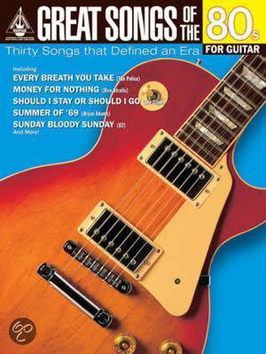 Omslag van Great Songs of the 80s for Guitar