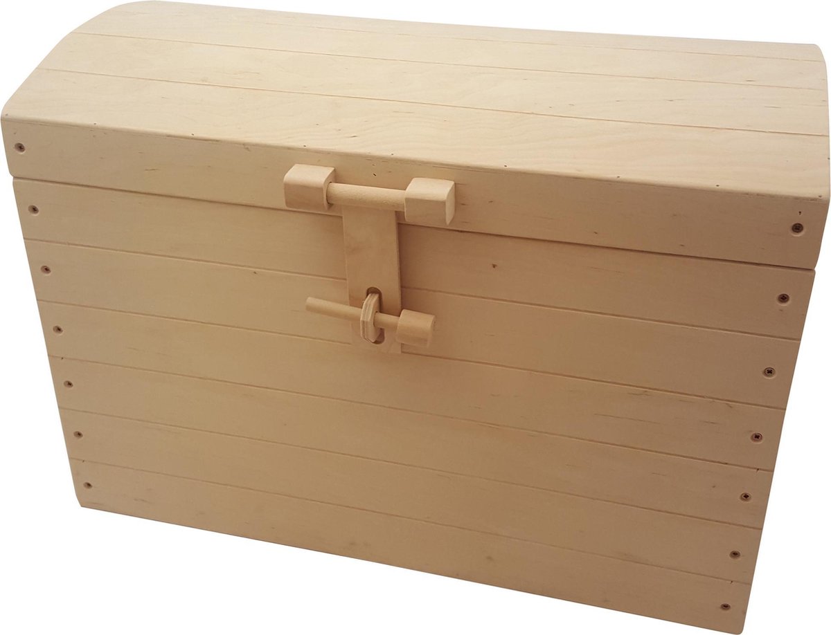 Vlek Kleren gras Playwood - Houten speelgoedkist - houten opbergkist No. 2 (Lengte 46 CM) |  bol.com