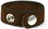 IbizaMen KIDS -  bruin leer grof - 20mm - verstelbaar 14cm tot 16,5cm