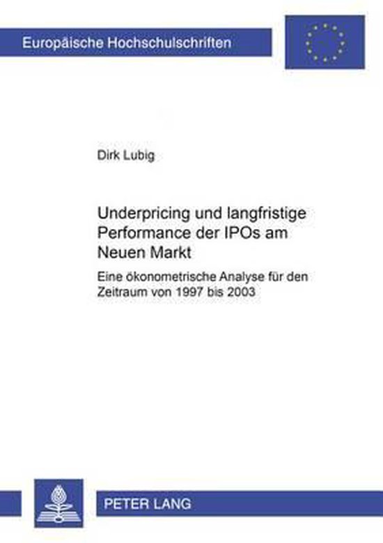 Underpricing und langfristige Performance der IPOs am Neuen  ... - cover