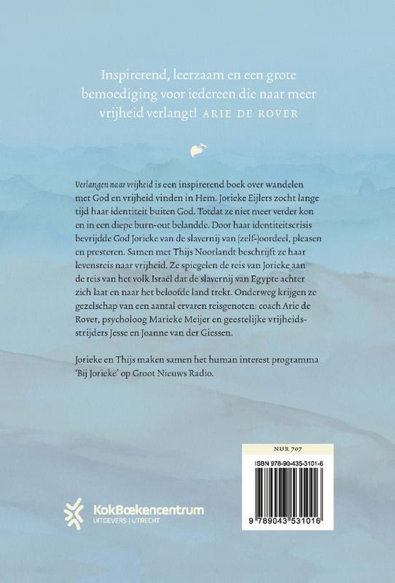Verlangen naar vrijheid - back cover