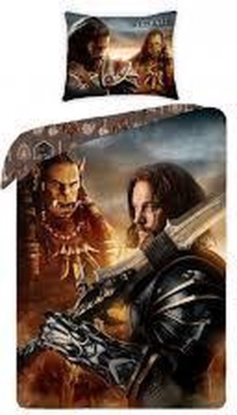 Warcraft Lothar - Dekbedovertrek - Eenpersoons - 140 x 200 cm - Multi
