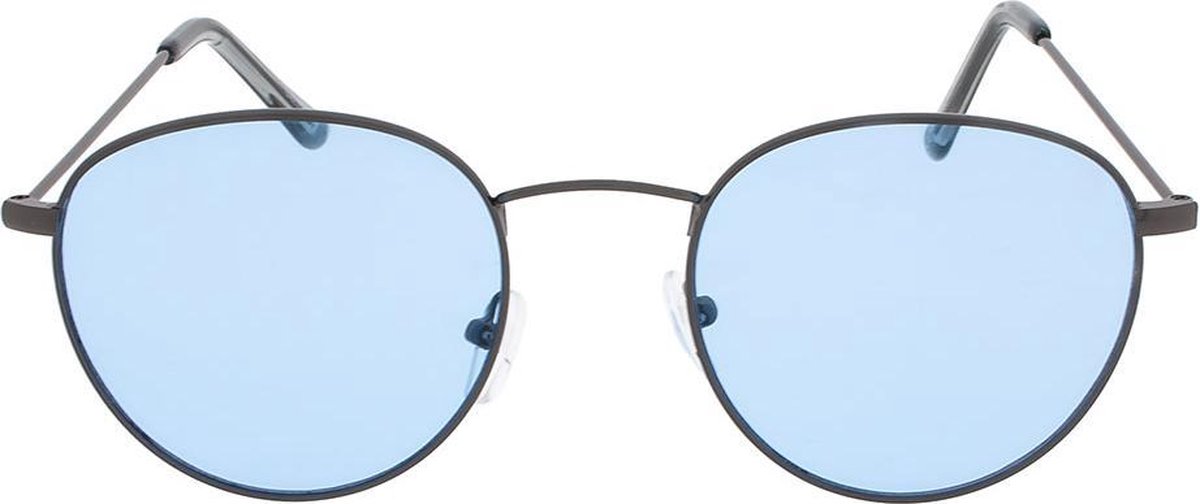 Icon Eyewear Zonnebril VEGAS - Grijs montuur - Lichtblauwe glazen