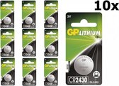10 Stuks (10 Blister a 1st) GP CR2430 3v lithium knoopcelbatterij