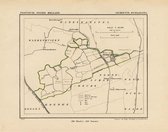 Historische kaart, plattegrond van gemeente Oudkarspel in Noord Holland uit 1867 door Kuyper van Kaartcadeau.com