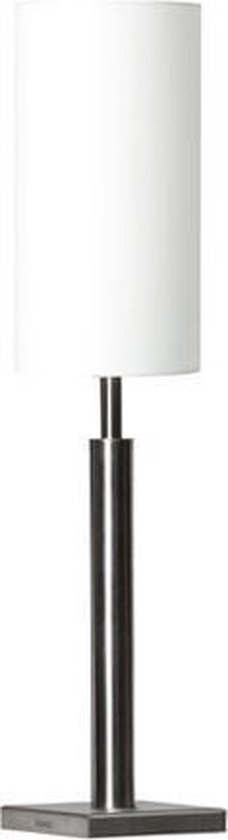 domesticeren deksel Toevallig Bony Design tafellamp rvs met witte ronde kap (6106-00) | bol.com