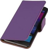 Bookstyle Wallet Case Hoesjes voor Galaxy Grand Max Paars