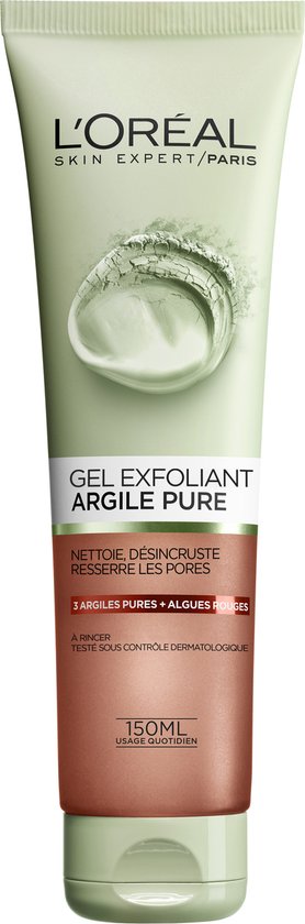 L Oréal Paris Skin Expert Exfoliant Gel Nettoyant à l'Argile Pure - 150 ml  | bol.com