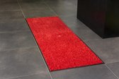 Joy@mat Luxe indoor mat - Deurmat - Droogloopmat - Schoonloopmat - Hoogwaardig - Uni rood - 60cm x 180cm - Polyamide