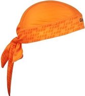 GripGrab - Zomer Fiets Bandana Zweetbescherming UV Bescherming Fietsmuts - Oranje - Unisex - Maat One Size