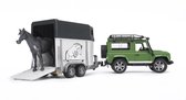 Bruder 2592 Land Rover met paardentrailer