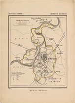 Historische kaart, plattegrond van gemeente Roermond in Limburg uit 1867 door Kuyper van Kaartcadeau.com
