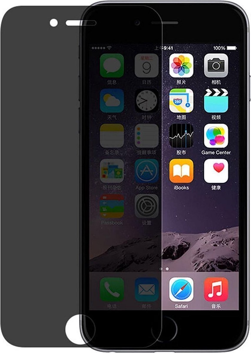 2x Glasfolie Xssive Privacy Anti Spy voor Apple iPhone 7 Plus - iPhone 8 Plus - Tempered Glass