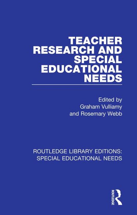 Routledge Library Editions: Special Educational Needs - Teac ... - cover