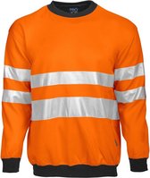 Projob 6101 sweatshirt Oranje/Zwart maat S