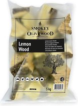 Smokey Olive Wood - Chunks - 5kg Citroenhout - voor de BBQ en Smoker - grote brokken ø 5cm-10cm