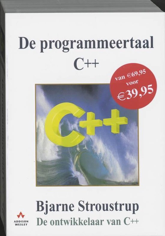 Cover van het boek 'De programmeertaal C++ / druk 1' van Bjarne Stroustrup