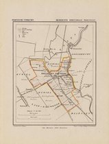 Historische kaart, plattegrond van gemeente Breukelen Nijenrode in Utrecht uit 1867 door Kuyper van Kaartcadeau.com