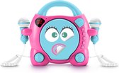 Bigben Draagbare Karaoke CD-Speler - 2 Microfoons - Roze/Blauw