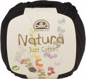 DMC Natura Just Cotton N11 Noir. PAK MET 10 BOLLEN a 50 GRAM. KL.NUM. 80.