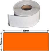 Etiket label voor Dymo labelwriter 4 XL |  Oranje | huismerk