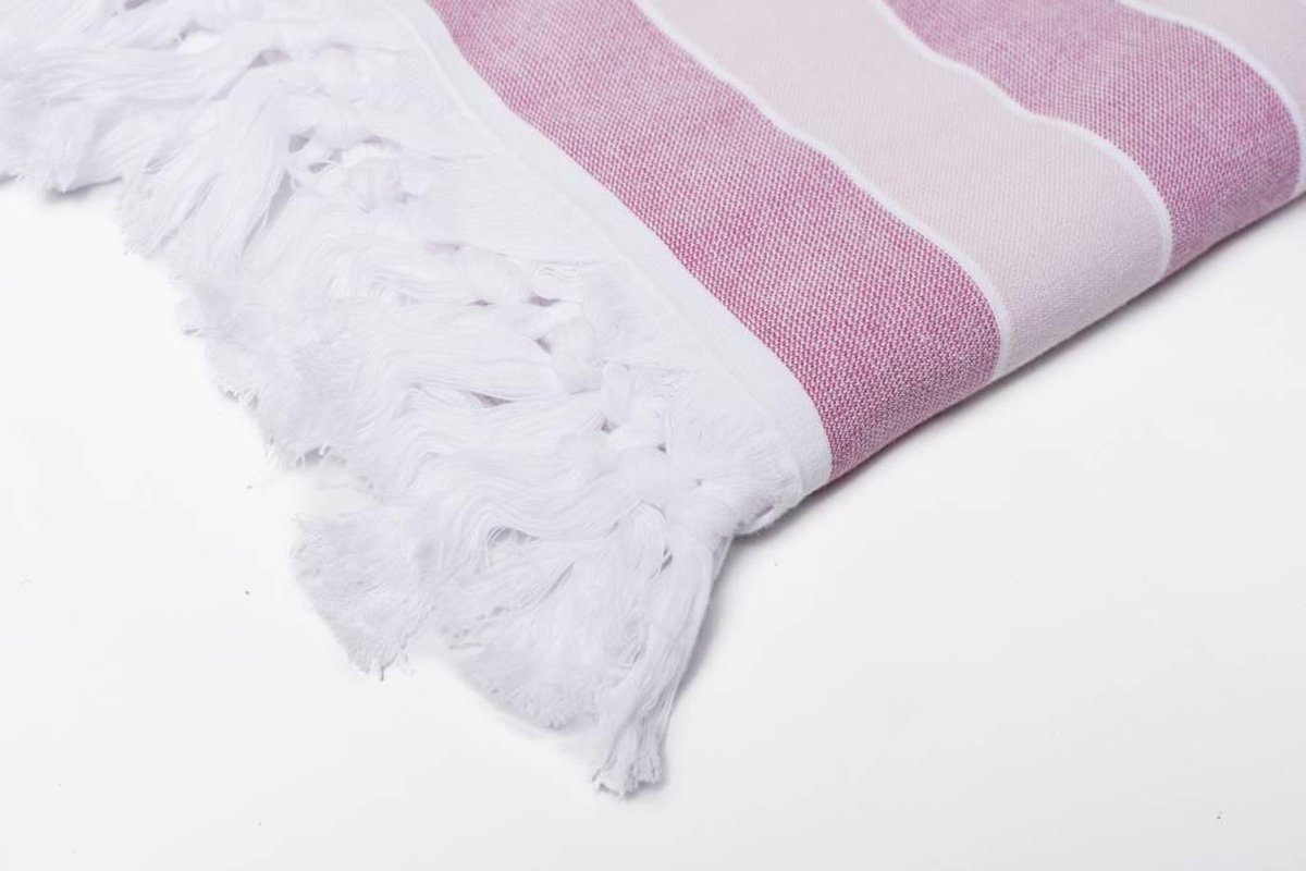 Hammam doek roze 100x50 cm | baddoek | strandlaken | hamamdoeken
