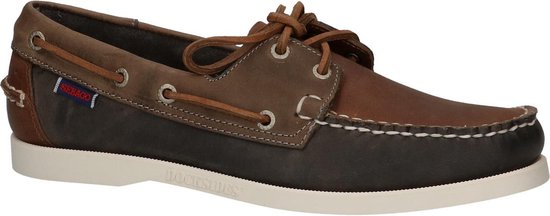 Sebago - Dockside - - Heren - Maat 39,5 - Bruin;Bruine - Grey/Brown/Khaki |  bol.com