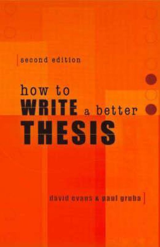 How to Write a Better Thesis - cover